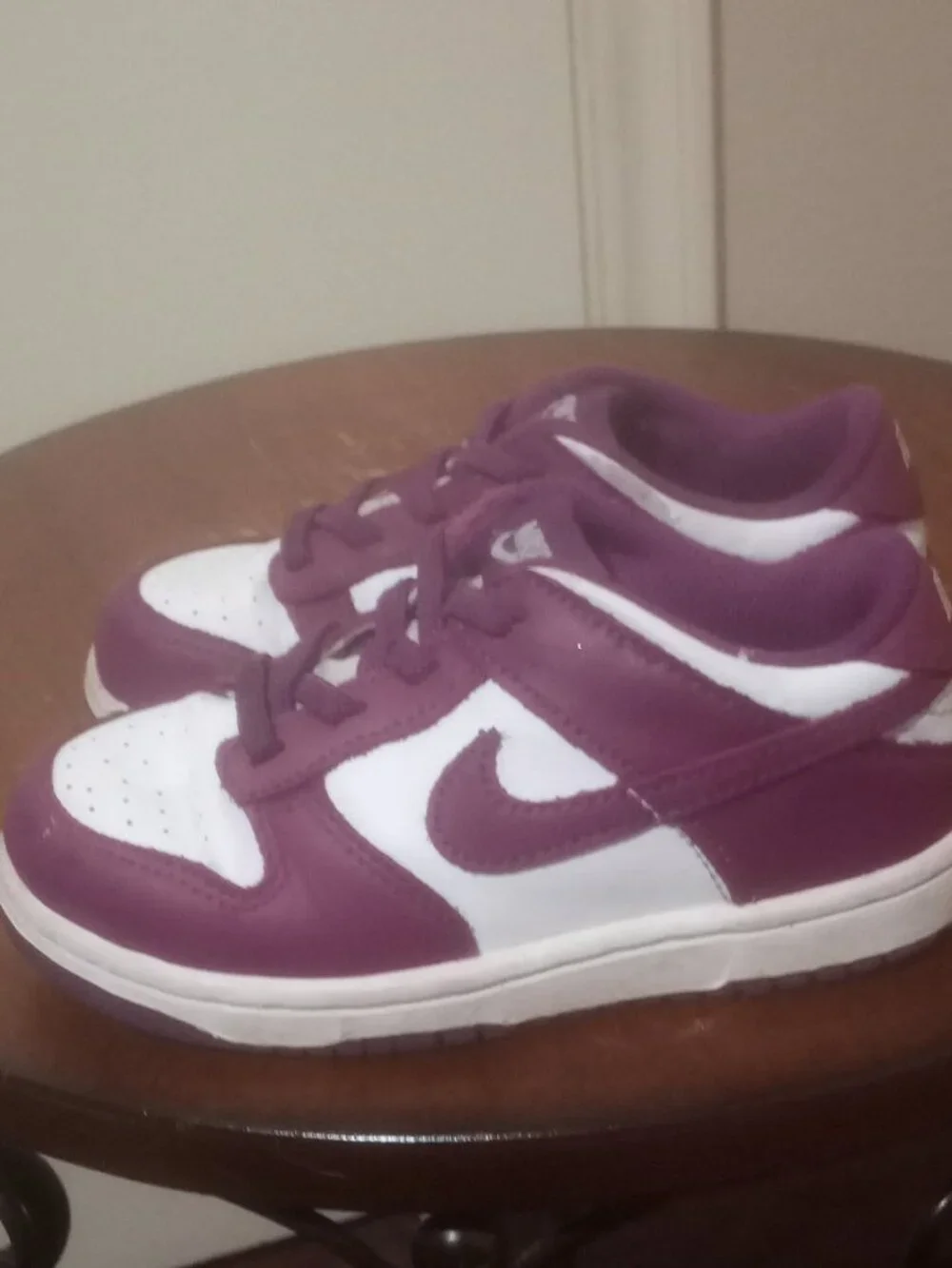 Nike Dunk Low Viotech Purple Sneakers Kids Toddler Size 9C (FB9107-110) - Picture 9 of 12